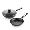 Набор чугунных воков и сковородок Corning Refined Iron Hammered