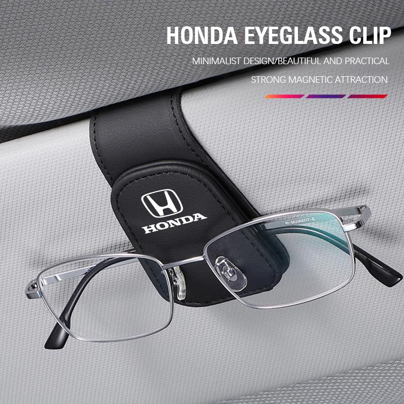 Car Glasses Storage Holder Auto Sun Visor Glasses Clip For Honda Civic Fit Jazz Accord Pilot CRV Odyssey Passport City Shuttle