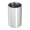 Wine Bucket Slim Straight Shape Silver Double Stainless Steel Contemporary Style Wine Bottle Cooler