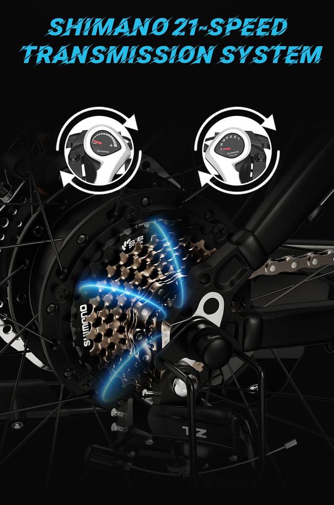 DUOTTS Электровелосипед C29, бесщеточный двигатель 750 Вт, 21-скоростная система переключения передач Shimano, аккумулятор 15 Ач, запас хода 50-60 км