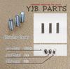 YJB PARTS Metric Standard String Height Adjustment Set Stainless Made In Japan [Flat Point] Screw, Steel, (M3-6mm (12 Pieces))