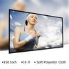 150 Inch Projector Screen 169 HD Foldable Portable Projection Screen AntiCrease Rear Front Project