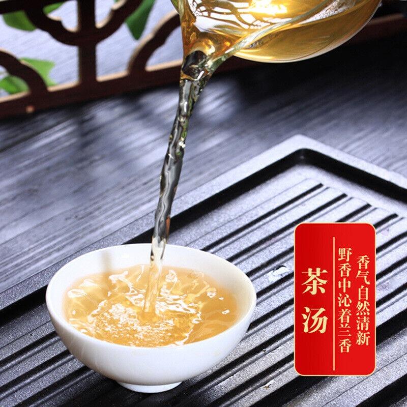 500 г ароматизированного пуэра с ароматом горной орхидеи, зеленый чай «Первое весеннее солнце»