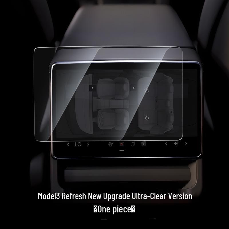 Комплект защиты экрана и консоли для Tesla Model 3/Y Yoke: Закаленное стекло и HD-пленка