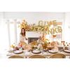 Give Thanks Banner, Pre-assembled Friendsgiving Decorations, Gold Glitter Thanksgiving Party Decorations for Party Office Home Fireplace Mantel, Fall