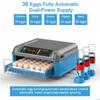 36 Eggs Dual-Power Supply Incubator Fully Automatic Digital Egg Hatcher Household Brooder Farm Chicken Bird Incubator