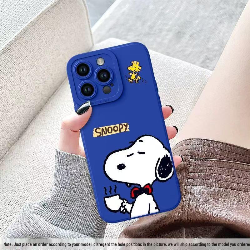 Мультяшный чехол для телефона Snoopy Apple 15 Pro Max, противоударный для новой модели 17