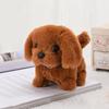Kids Electric Plush Dog Toy Interactive Barking Nodding Movable Tail Walking Puppy Plushie Toddlers Educational Simulation Stuffed Animal Toy