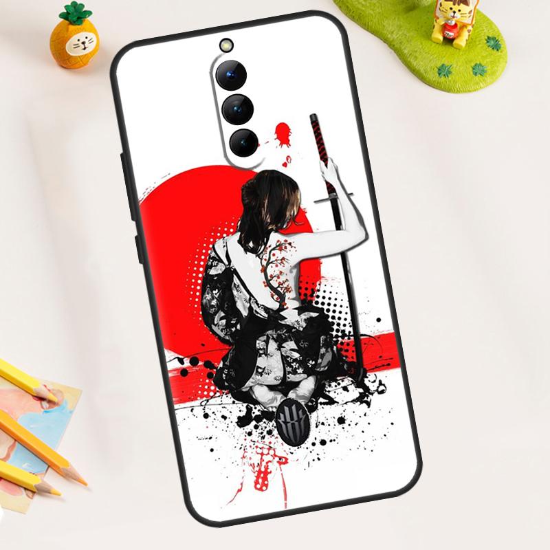 Japanese Samurai Ninja Case For ZTE Nubia RedMagic 11 Pro 10 9 8 8S 9S 10S Pro Plus 5G 5S 6 7 6S 7S Pro 11 Air Cover