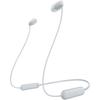 Sony Wireless Earphones Bluetooth Hours Equipped White WZ Small WI-C100 Compatible/25 Stamina/IPX4 Splashproof/DSEE WI-C100