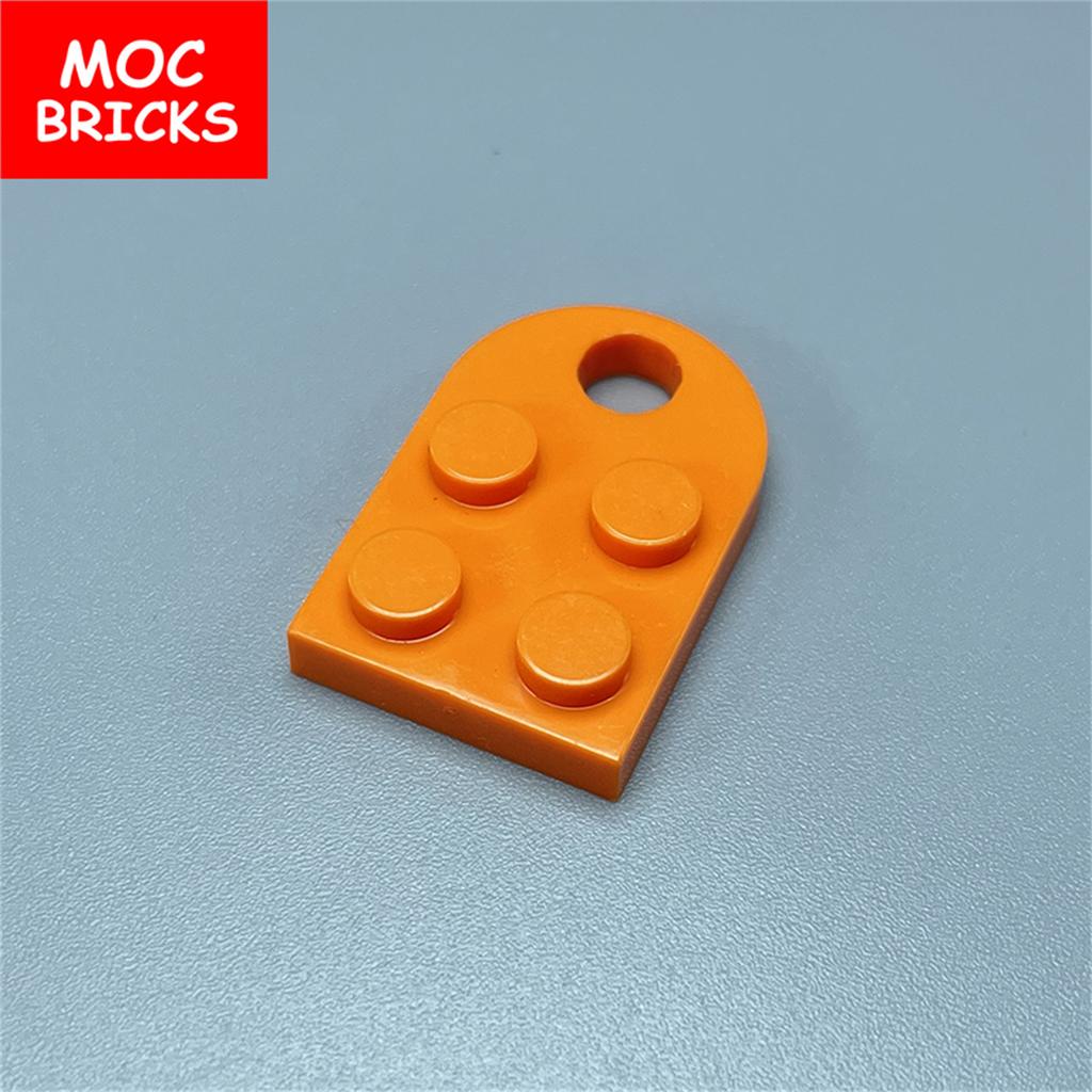 Нетоксичные 100 шт. Пластины-кирпичики Moc 2x3 Модифицированные с отверстием 3176 Соединительные Собираемые Частицы Модель Образовательная Игрушка Подарок Для Детей