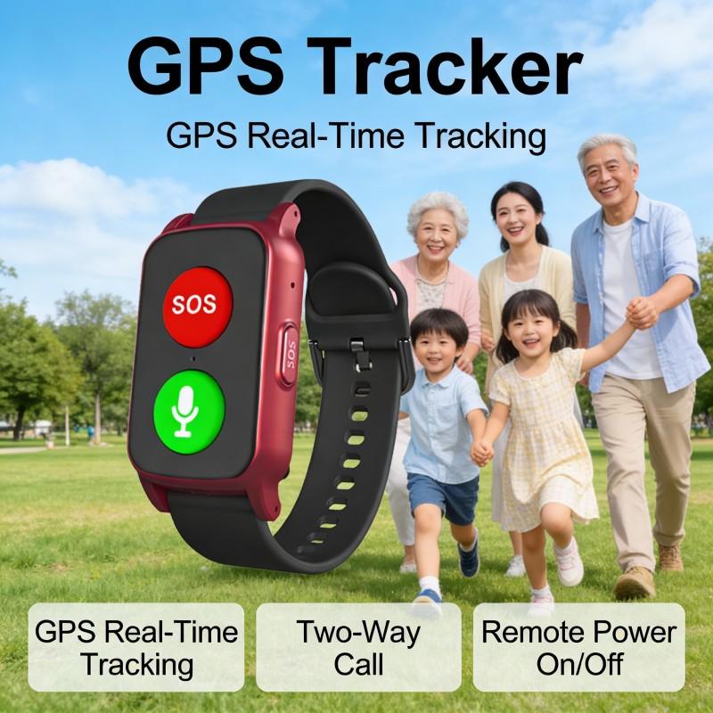 Heart Rate Body Temperature Blood Oxygen Elderly GPS Positioning Wristband Long Standby Fall Alarm Smart Wristband