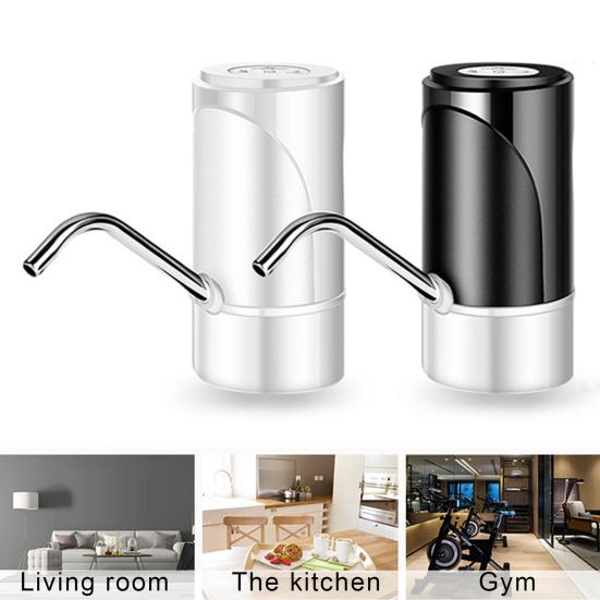 Электрический водяной насос, перезаряжаемый через USB, портативный, простой в использовании насос для бутылки с водой для домашнего офиса, кемпинга