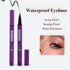 Водостойкая жидкая подводка для глаз, устойчивая к размазыванию и переносу, долговечная, фиолетовая подводка для глаз, черная