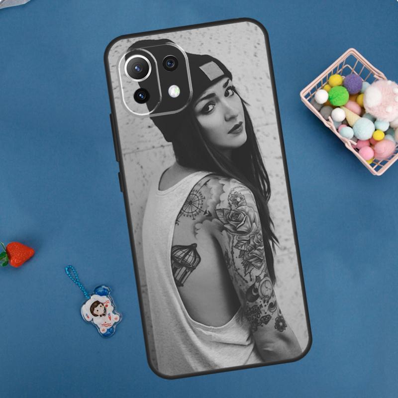 Sexy Tattoo Girl Case For Xiaomi 14T Pro 13T 11T 12T 13 14 15 Ultra POCO X7 Pro X3 X5 X6 F5 F6 M6 Pro Cover