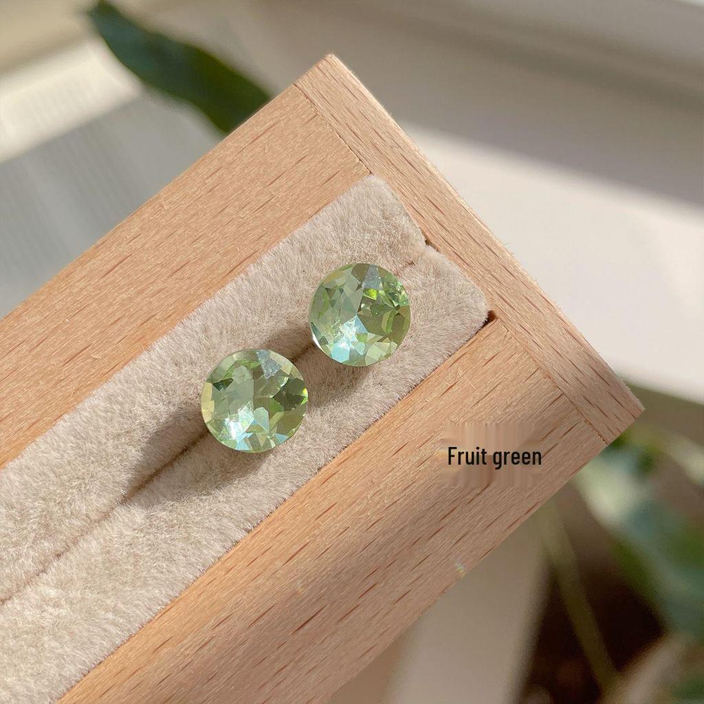 Вспышка Millennium восьмигранные серьги-гвоздики с розой из циркония для женщин - индивидуальный многогранный изысканный дизайн