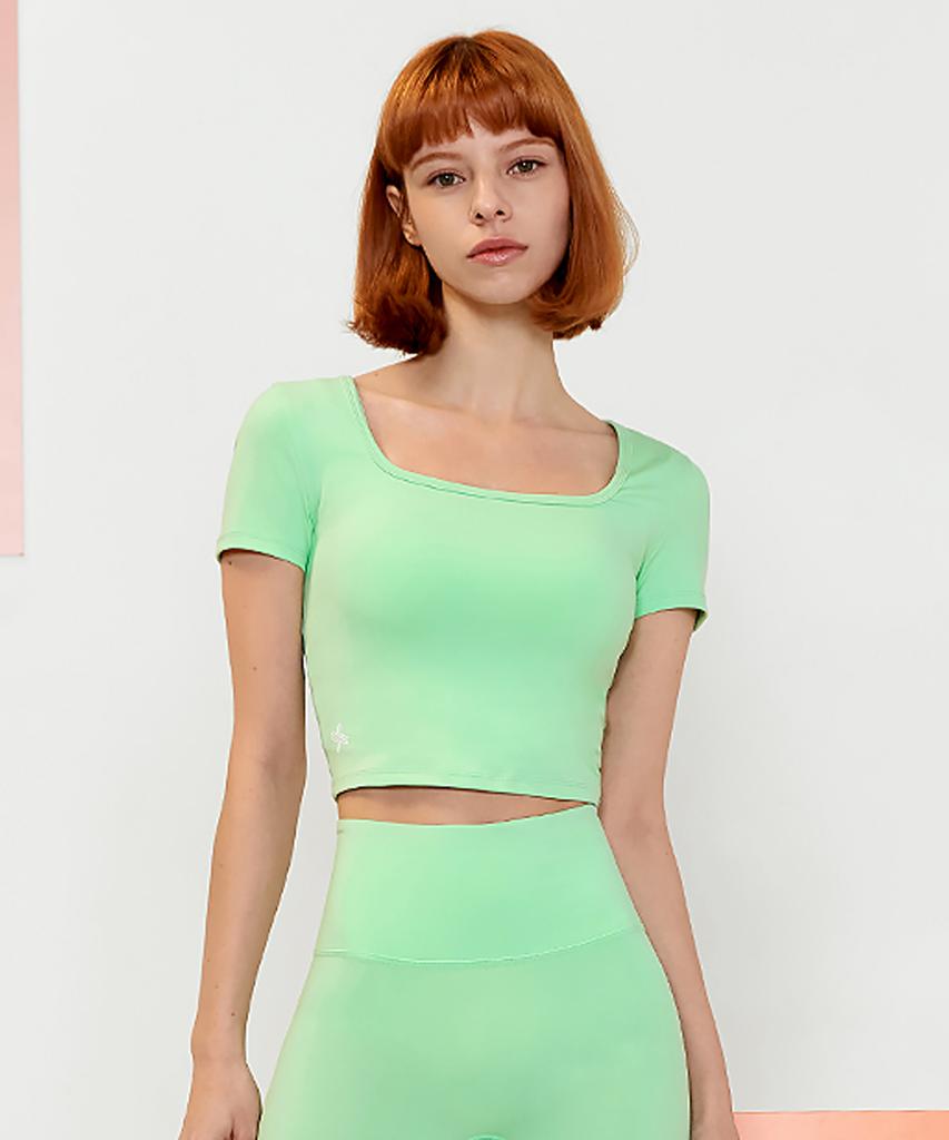 XEXYMIX Gela Intention Square Crop Top Melon Xt4312F
