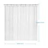 3G Shower Curtain With Heavy Duty Clear Stones And 8 Grommet Holes Waterproof Thick Bathroom Plastic Shower Curtains-Clear