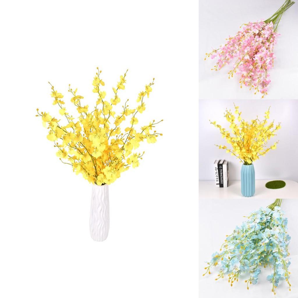 Oncidium Silk Flower Bouquet For Wedding Decor And Home Interior Decor With Realistic Craftsmanship