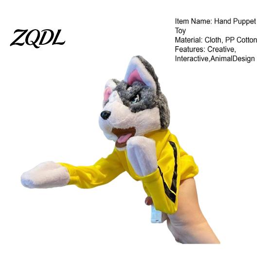 Durable Chew Toys for Dogs Boxing Animal Hand Puppet, Plush Shark Dinosaur Dog Toy Pets, Interactive Pet Bonding And Training Aid Play Prop,