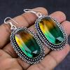 Bi-Color Tourmaline Gemstone 925 Sterling Silver Gift Jewelry Earring 2.29" L2s12