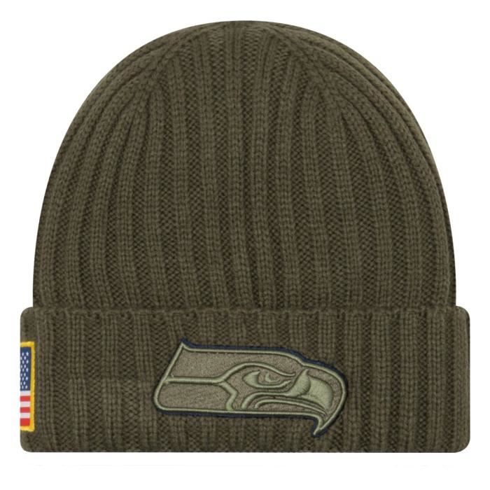 Chapeau - New Era - Seattle Seahawks - Bonnet En Tricot - Camouflage - Drapeau Américain