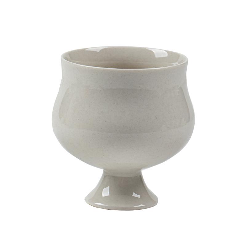 Plant Ash Clay Buddha's Hand Tea Cup High-footed Host Cup Song Dynasty Style Gongfu Tea Set Home Office