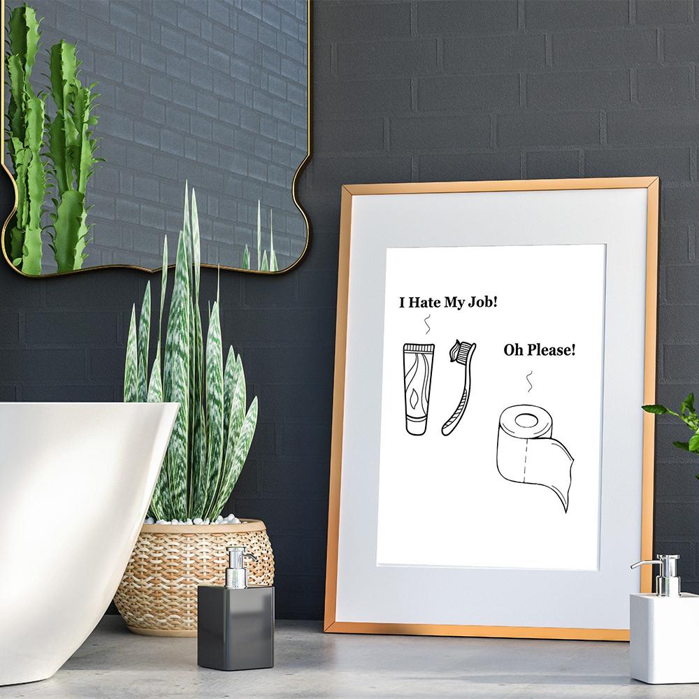 Карма Определение Плакат Печать Настенное Искусство Холст Картина Современный Смешной Знак Для Ванной Туалет Юмор Картины Ванная Комната Домашний Декор