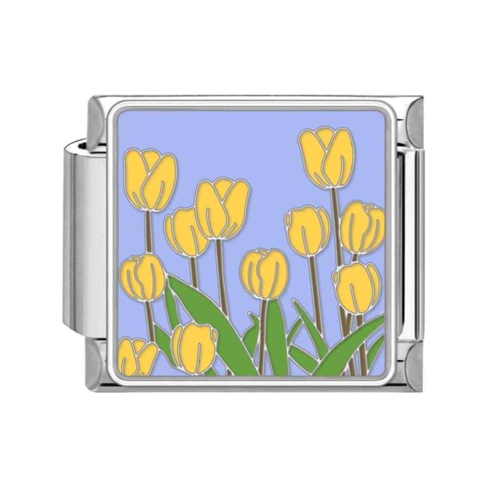 Flower Module Bracelet Accessories Stainless Steel Jewelry New Charm Bracelet Link Women's