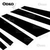 6Pcs Glossy Black Window Door Pillar Posts Trim Cover Sticker Fit For Mercedes-Benz S-Class W221 2005 2006 2007 2008 2009-2013