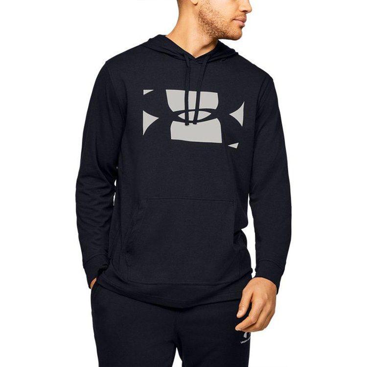 Under Armour Спортивные толстовки Мужские Черные С капюшоном Умеренные Обычные 1351576-001
