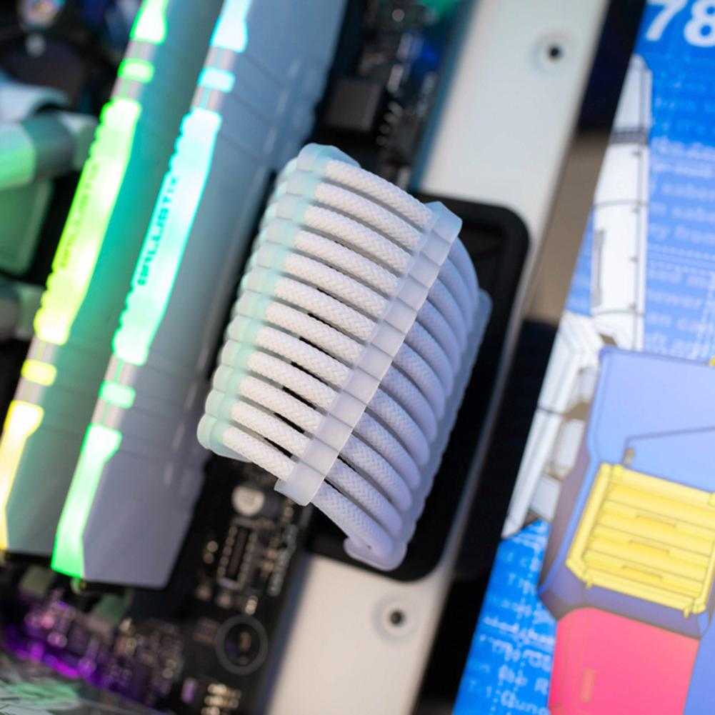 24 шт. акриловый организатор для кабелей питания ПК 3,0-3,6 мм, 6/8/24-контактный компьютерный кабельный органайзер, зажимы-зажимы