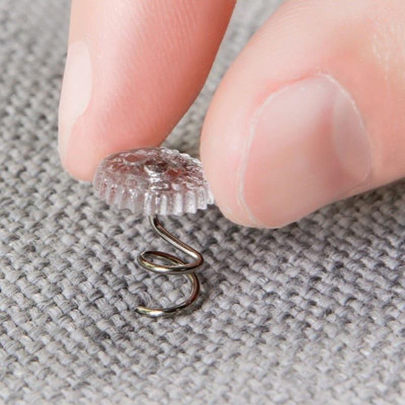 50 шт./кор. штифтов для дивана, вращающихся и фиксирующих скрученные гвозди с фиксированным одеялом, простыни для дивана, противоскользящие пряжки AVE