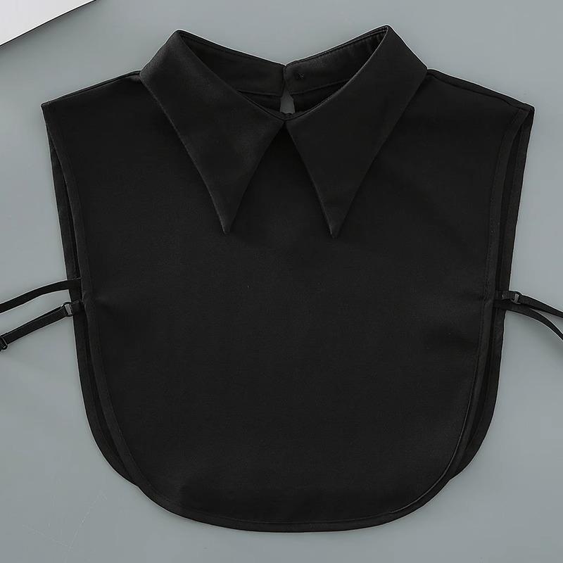 Women's White Pointed Fake Collar for Autumn and Winter - Versatile, Warm Shirt and Sweater Collar Accessory