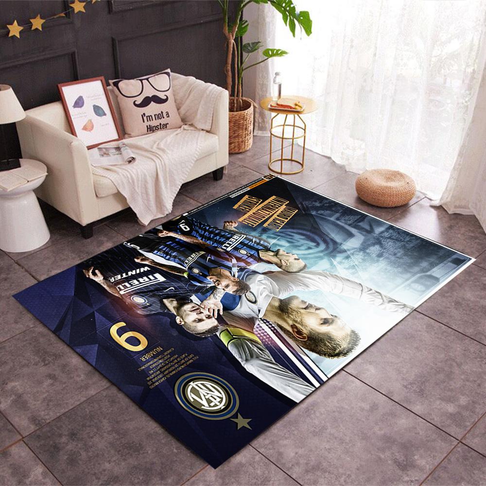Inter Milan Star Icardi Carpet Design for Study room Living Rooms Hallway Dormitory Antislip Carpet Decorate Offices