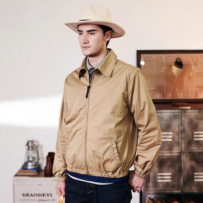 Men's flight jacket, cotton-padded jacket, American high street style, collared coat, high-end short padded baseball jacket, stylish and cool cotton