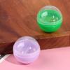 100Pcs Plastic Empty Toy Vending Capsules Half Clear Half Color Round Ball