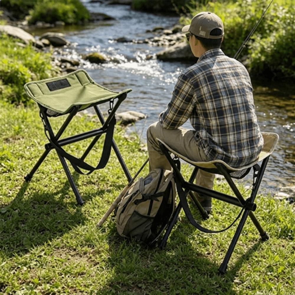 Strong Load-bearing Camping Chair Foldable Fishing Chair Outdoor Folding Stool Picnic