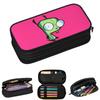 Invader Zim Game Pencil Cases for Student School Pen Box Pencil Bag Large Capacity Pencil Pouch