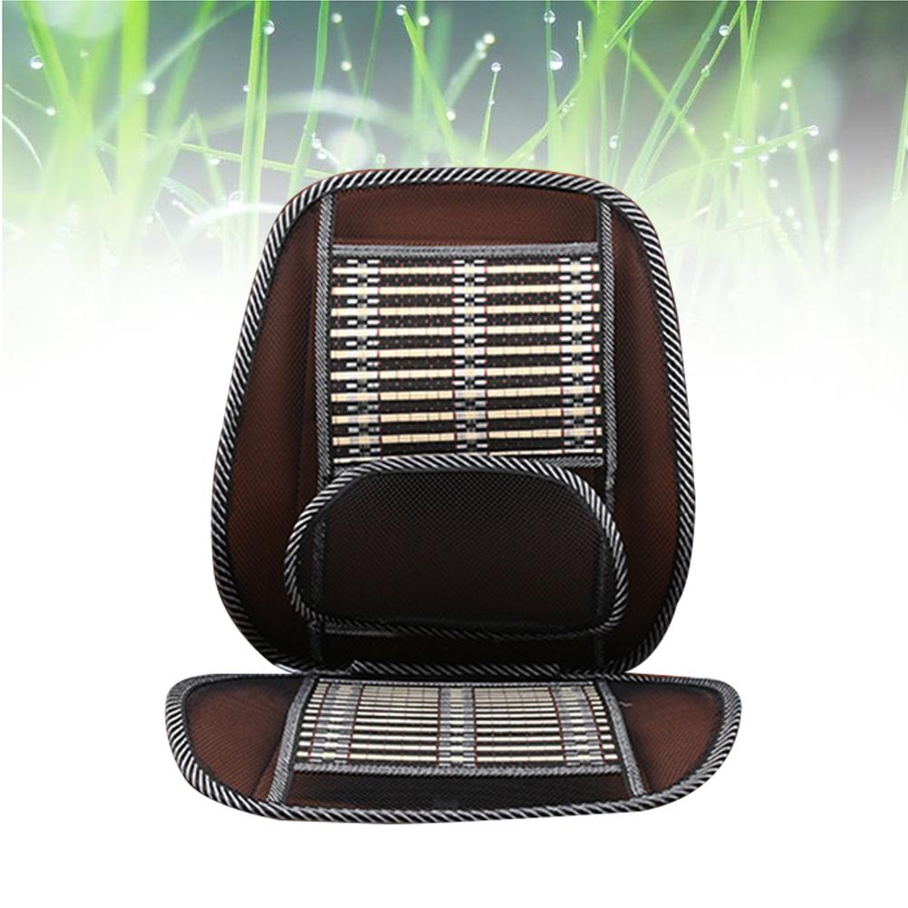 1pc Practical Breathable Non-Slip Waist Support Mat Bamboo Slice Cool Mat Summer Mat for Students