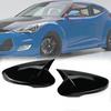 1 пара Накладка на боковое зеркало Заднего вида Для Hyundai Veloster 2012 2013 2014 2015 2016 2017 Глянцевый черный