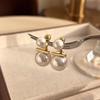 S925 Silver French Pearl Stud Earrings: Versatile Luxury Socialite Jewelry for Women