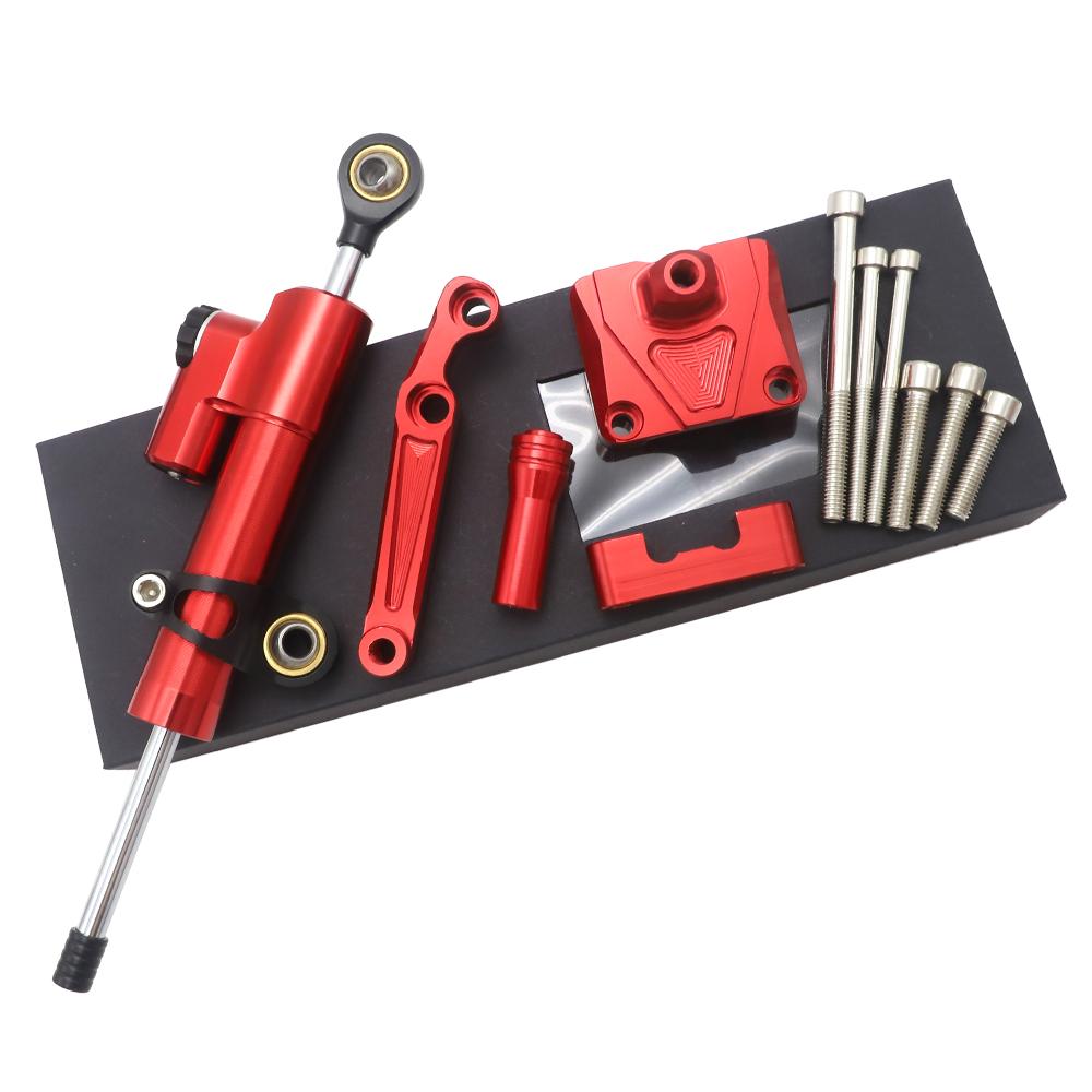 For KAWASAKI EX250R NINJA 250 2008 - 2012 Motorcycle Steering Damper Stabilizer Adjustable Linear with Bracket Kit 2009 2011