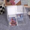 Rectangular Photo Card Collection Organizer Acrylic Small Card Storage Case  Jewelry
