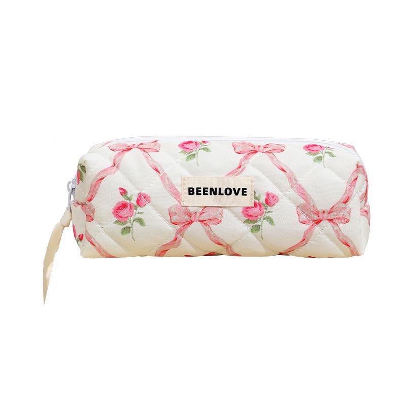 Новая модная косметичка с цветочным принтом, переносная сумка для хранения помады для ухода за кожей