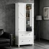 High Kitchen Buffet, Kitchen Cabinet 2 Doors, 2 Drawers, 6 Support Points, Adjustable Shelves(only with 1pc High Kitchen Buffet)