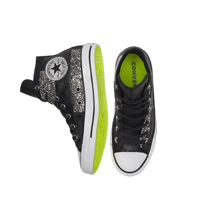 (WMNS) Converse Chuck Taylor All Star High 'Черный блеск' Женские 569427C