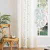 Boho Curtains Vintage Chic Fringes Living Room for Bedroom Embroidered Farmhouse Sliding Door Curtain for Tassel Rod Pocket Drapes