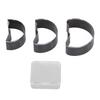 3PCS Moon Shape Cutting Dies Alloy Steel Hollow Leather Hole Punch Cutter for Crafts Making 70mm