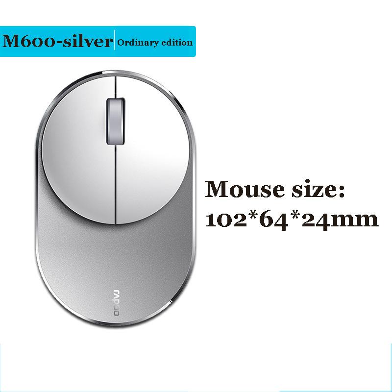 Мини-многорежимная беспроводная мышь Rapoo M600G/M600G поддерживает Bluetooth 3.0/4.0 и 2.4G для Windows XP/Visa/7/8/10 или более поздних версий,